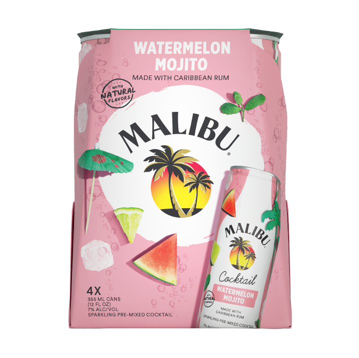 and Malibu Spirit Watermelon (4pk) – Wine Mojito Kings Cocktails