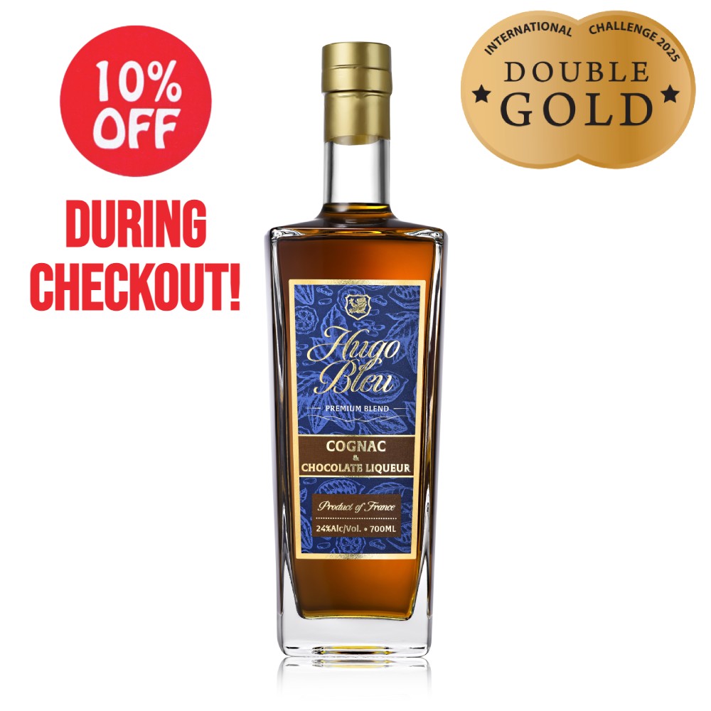 Hugo Bleu Cognac & Chocolate Liqueur (700ml)