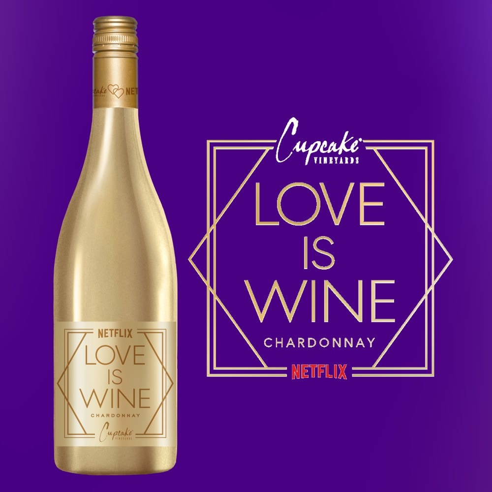 Cupcake Vineyards 2022 Netflix Love Is Wine Chardonnay 750Ml