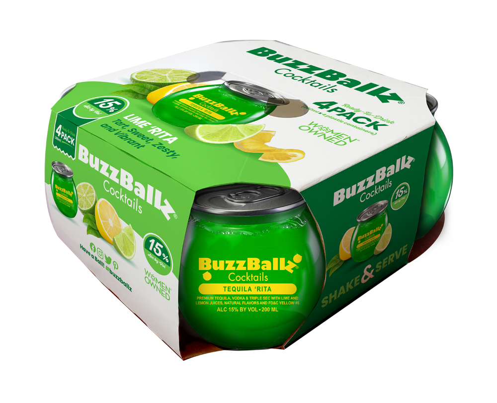 BuzzBallz Tequila Rita Cocktails (4x200ml)