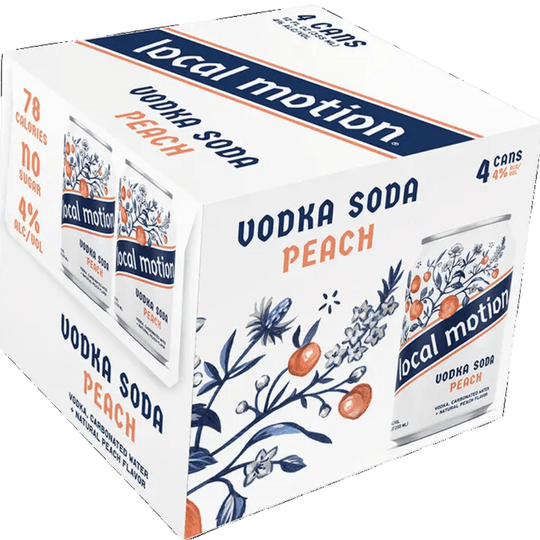Local Motion Peach Vodka Soda (4x355ml) – Kings Wine and Spirit