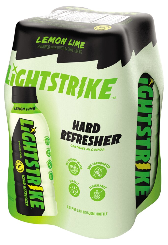 Lightstrike Hard Refresher Lemon Lime (4x500ml)