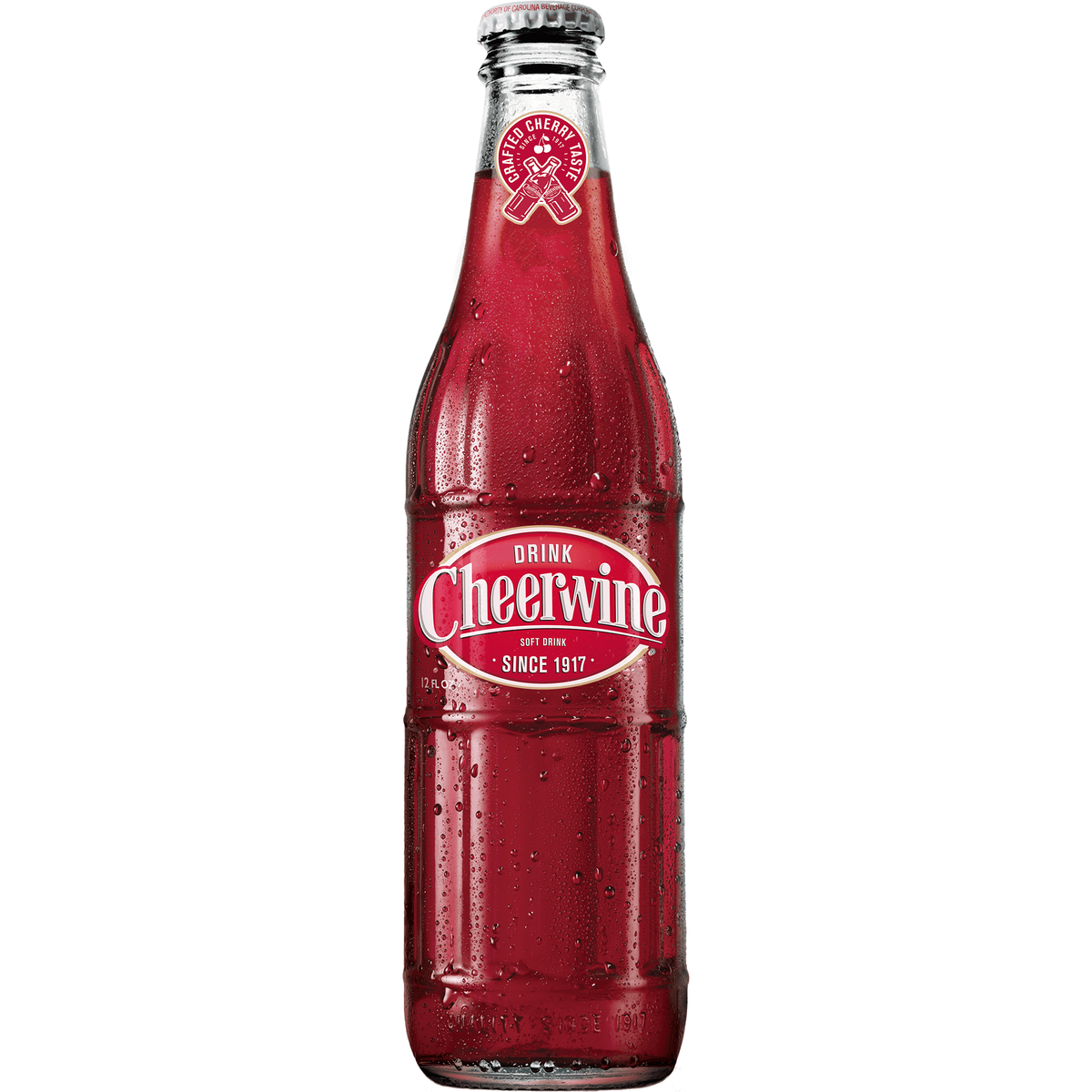 Cheerwine Cherry Soft Drink 12 Fl. Oz. Glass Bottle