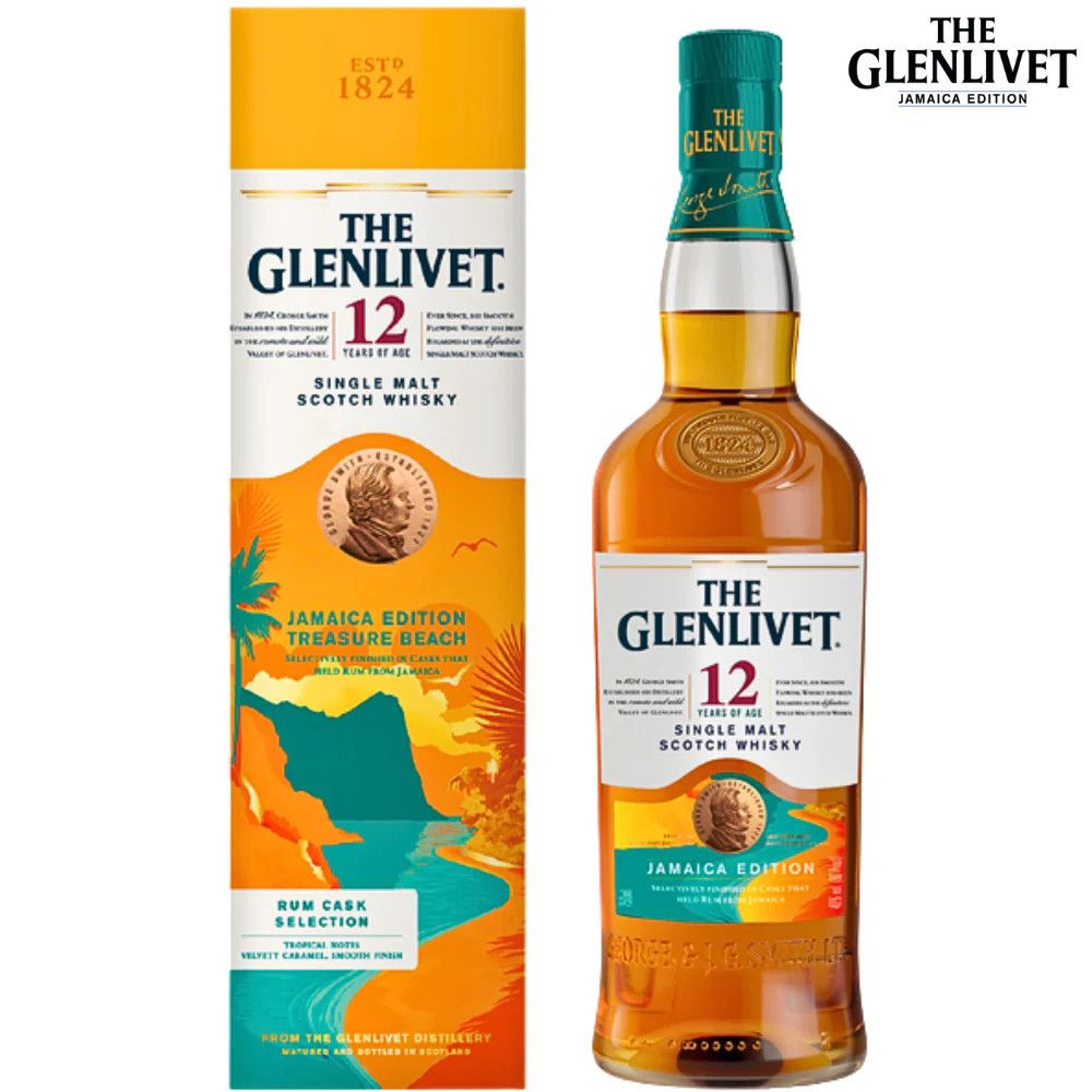 The Glenlivet 12 Year OId Jamaica Edition Treasure Beach Single Malt Scotch Whisky 750ml
