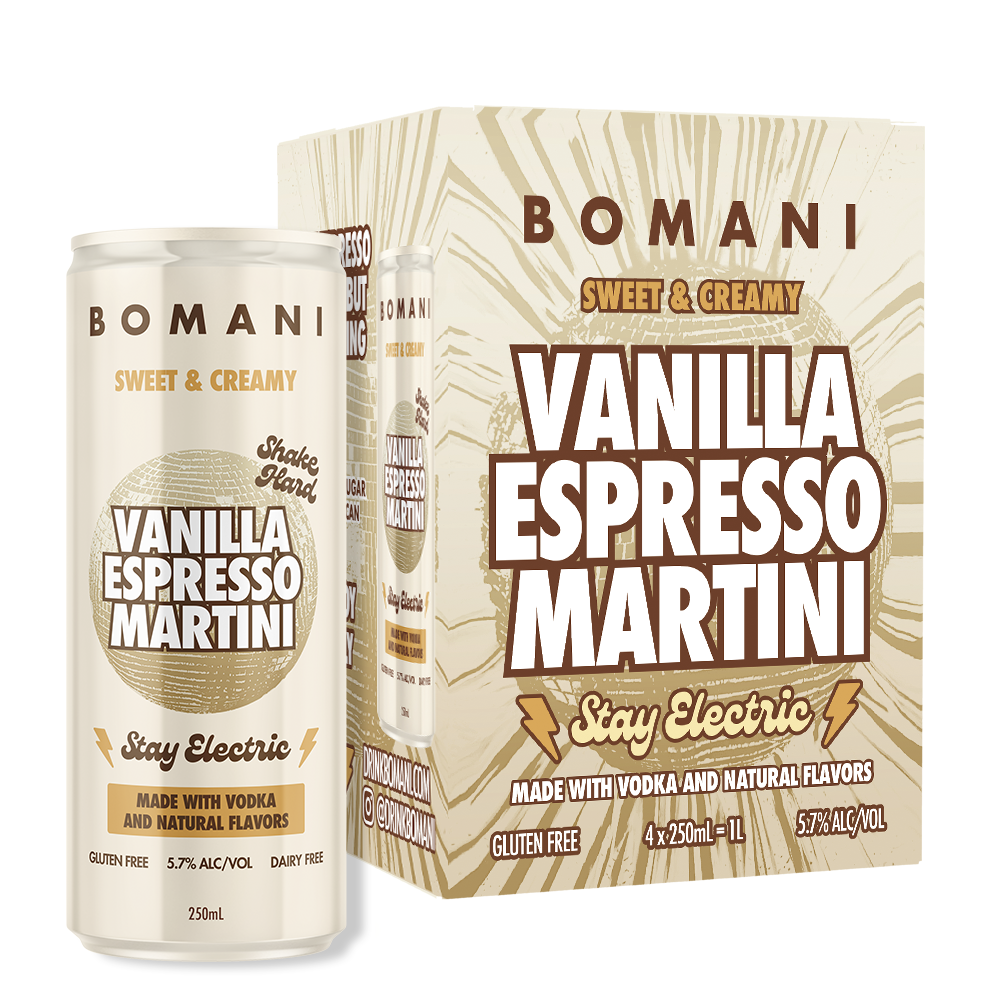 Bomani Vanilla Espresso Martini (4pk / 11Oz. Cans)