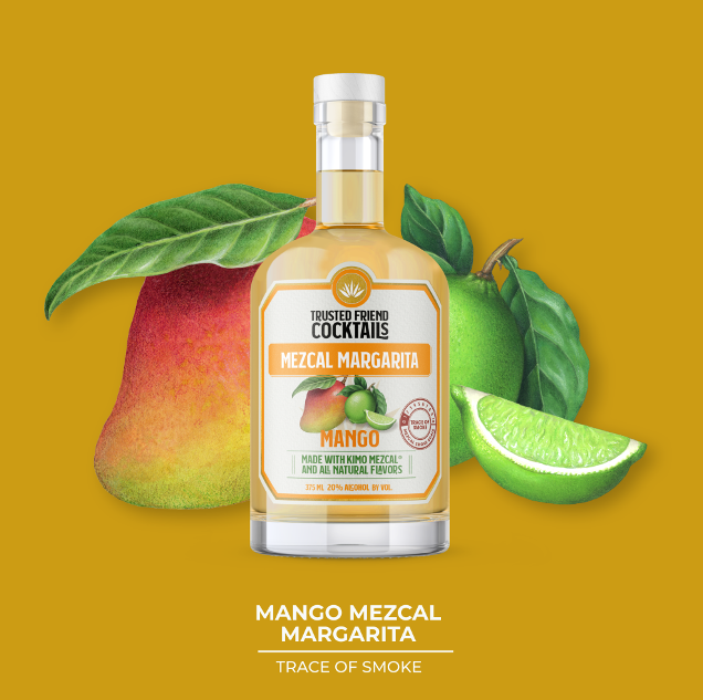 Trusted Friend Mezcal Mango Margarita Cocktail (375ml)