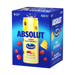 Absolut / Ocean Spray Sparkling Vodka Cran-Pineapple (4x355ml)