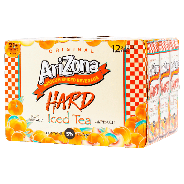 Arizona Hard Iced Tea with Peach (12pk)(12oz) – Kings Wine and Spirit