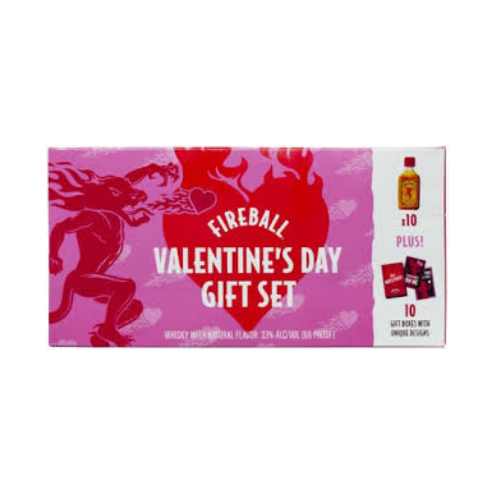 Fireball Valentine's Day Gift Set (10x50ml) – Kings Wine and Spirit