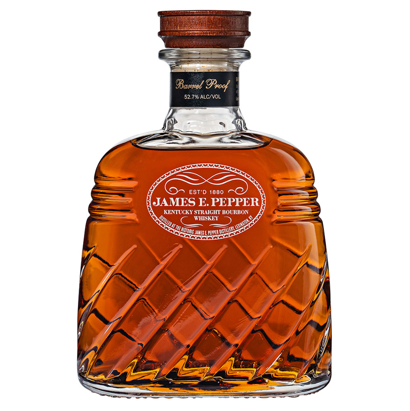 James E. Pepper Barrel Proof Bourbon Whiskey (750ml)