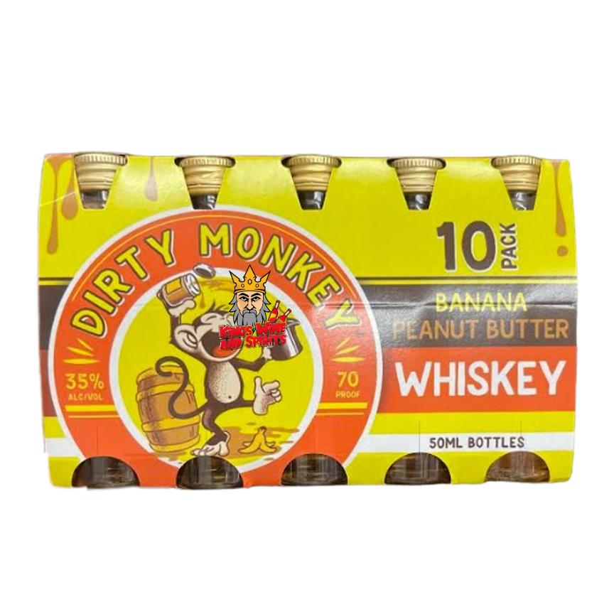 Dirty Monkey Banana Peanut Butter Whiskey (10x50ml)
