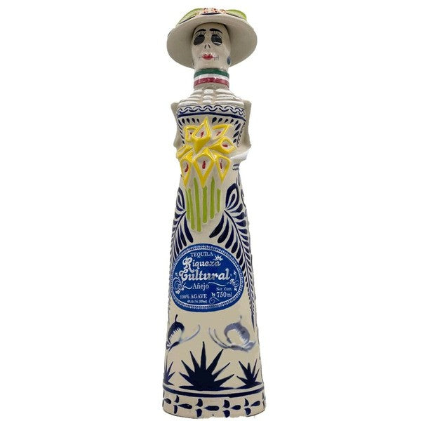 Riqueza Cultural Catrina Ceramica Anejo Tequila 750ml