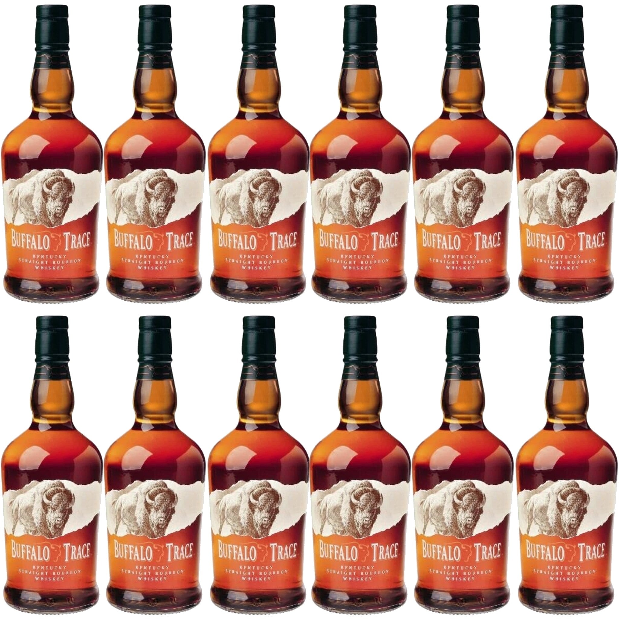 Buffalo Trace Kentucky Straight Bourbon Whiskey Case Bundle (12 Bottles) (750ml)