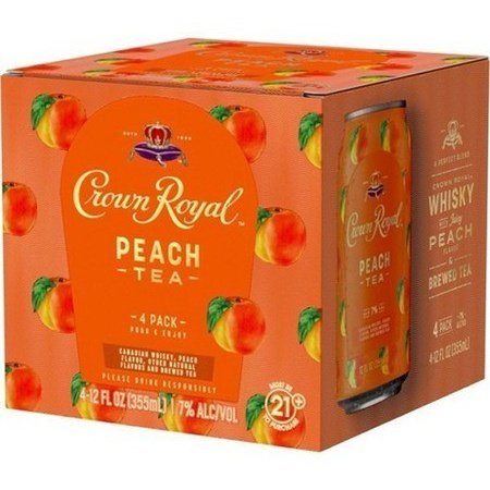 Crown Royal Peach Tea 4 Pack 12oz
