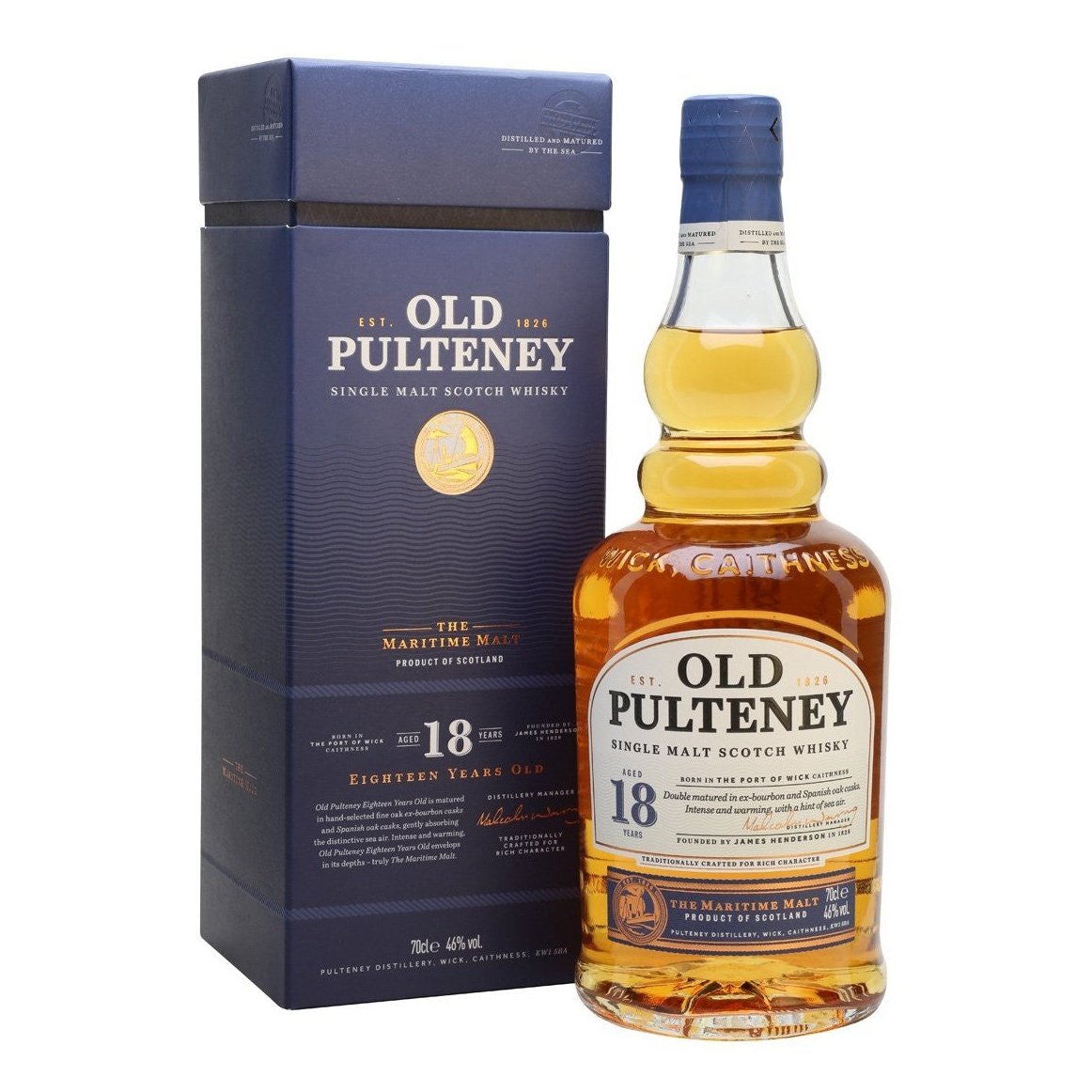 Pulteney 18 Year Old Single Malt Scotch Whisky 750ml