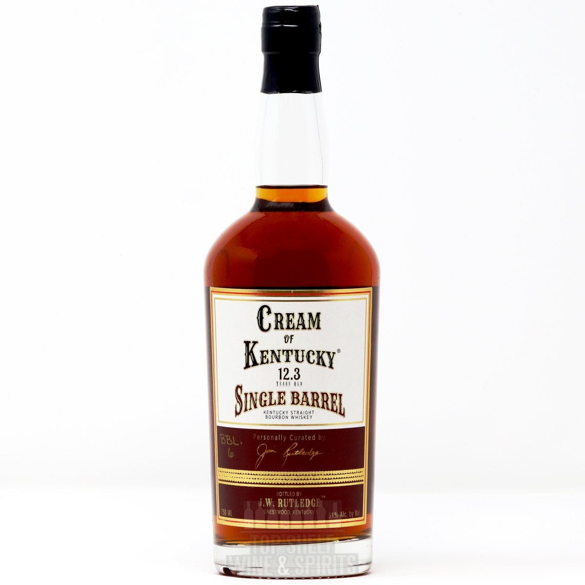 Cream of Aged 12.3 Years - Single Barrel Kentucky Straight Bourbon Whiskey 750ml