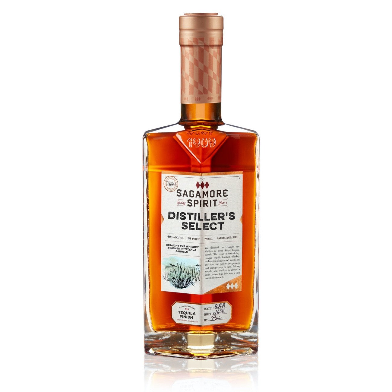 Sagamore Spirit Distiller's Select - Straight Rye Whiskey Finished in Tequila Barrels 750ml