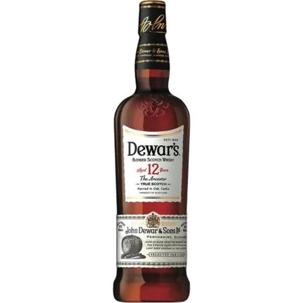 Dewar's 12 Year Double Aged Blended Scotch Whiskey 750ml