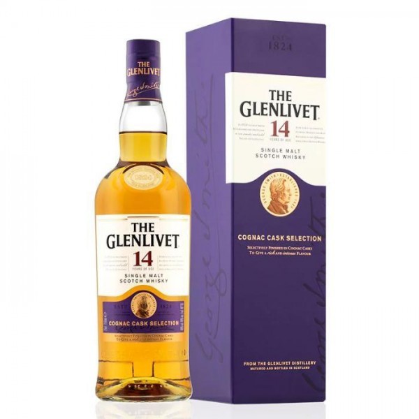 The Glenlivet 14 Years of Age Cognac Cask Selection - Single Malt Scotch Whisky 750ml