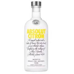 Absolut Citron Lemon Flavored Vodka 750ml