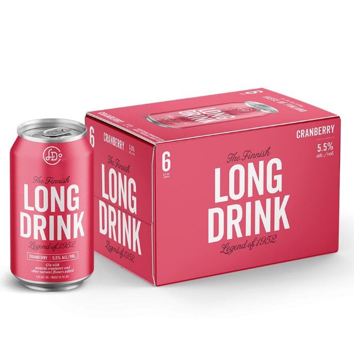 The Finnish Long Drink Cranberry Cocktail 6pk 12oz Cans