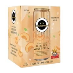 Kim Crawford Peach Flavor Iced Tea Wine Spritz 4pk