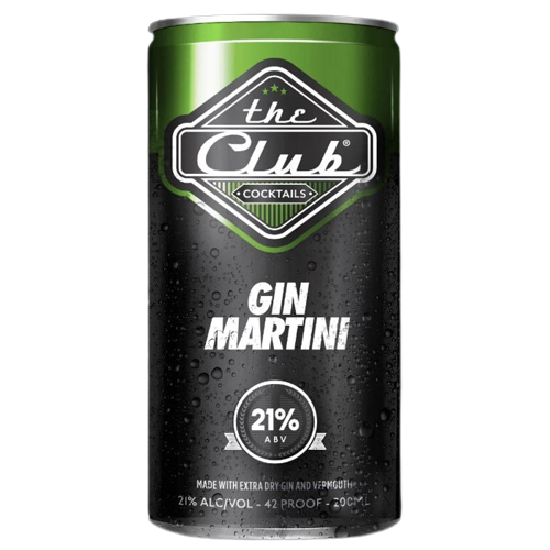 The Club Cocktails Gin Martini (200ml)