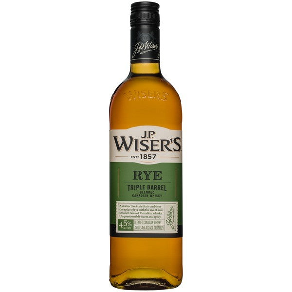 JP Wiser's Rye - Triple Barrel Blended Canadian Whisky 750ml
