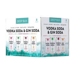 Deep Bay Vodka & Gin R.T.D Cocktail Variety Pack (8)