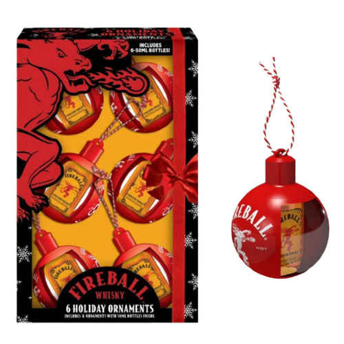 Fireball Holiday Ornament Gift Set (6x50ml) - Kings Wine And Spirits ...