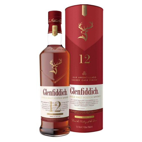 Glenfiddich 12 Year Old Sherry Cask Finish Single Malt Scotch Whisky (750ml) 