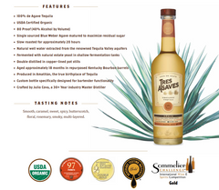 Tres Agaves Organic Anejo Tequila (750ml) 