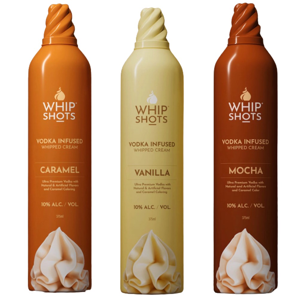 Whip Shots Vodka Infused Whipped Cream Bundle (375ml)